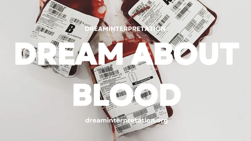 Common Blood-Related Dreams And Their Meanings