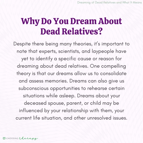 why do people dream of dead loved ones